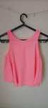 Top coral sem mangas Zara