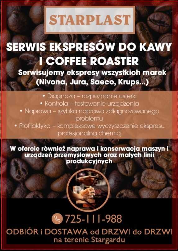 Serwis/naprawa ekspresów do kawy. Serwis maszyn przemysłowych