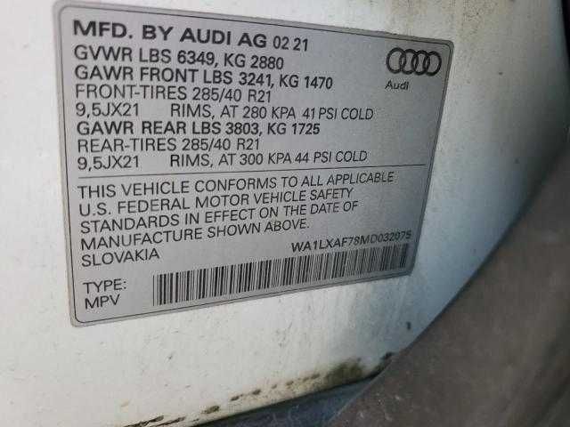 2021 року Audi Q7 Premium Plus