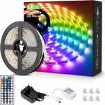 Lepro taśma LED RGB 5m 44 tryby pilot samoprzylepna 12V do dekoracji