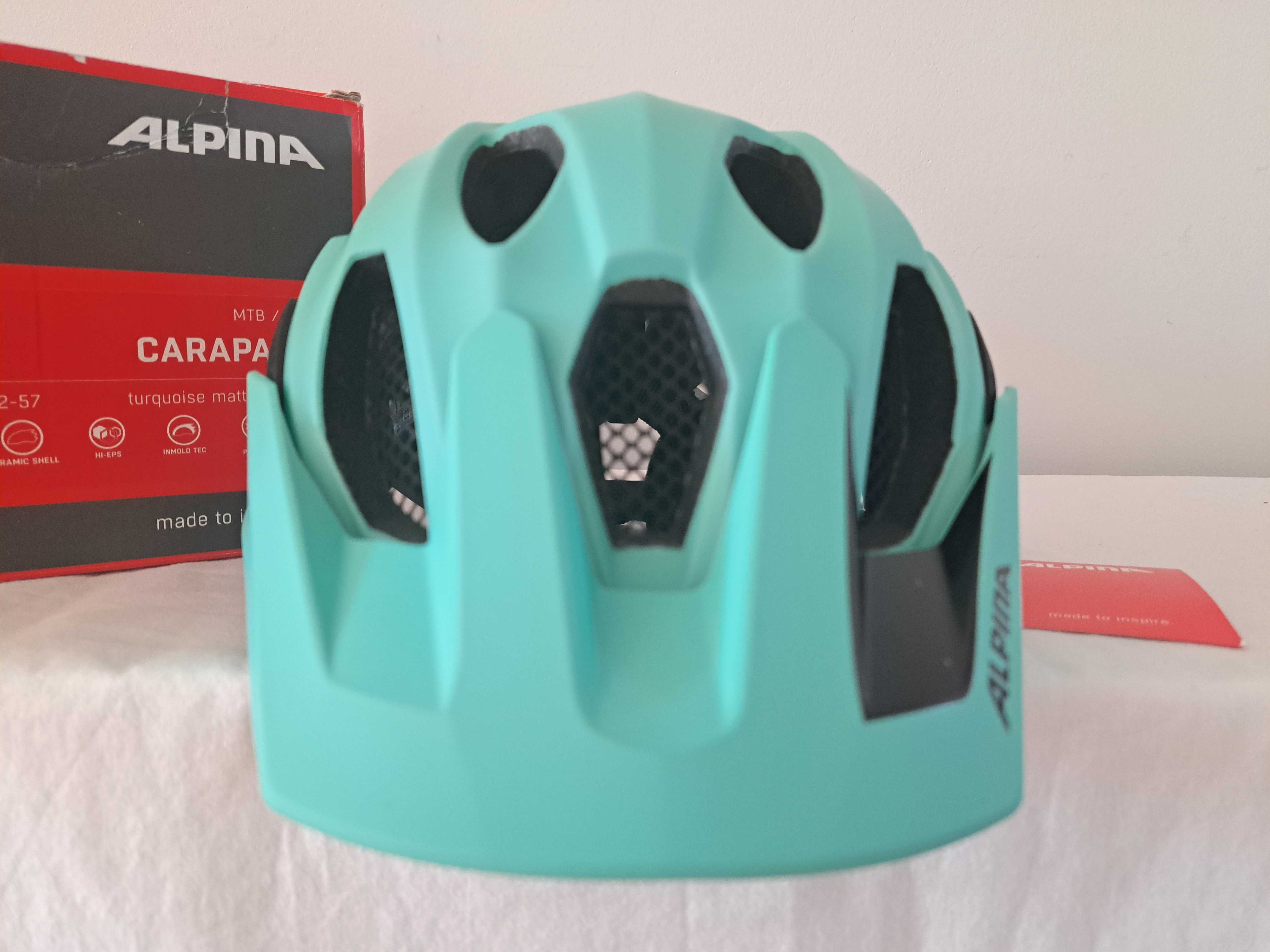 Kask rowerowy Alpina Carapax 2.0 Turquoise Matt M 52-57cm