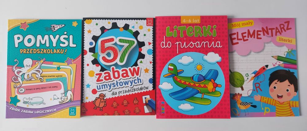 Elementarz , 57 zabaw , Literki do pisania , Pomyśl przedszkolaku