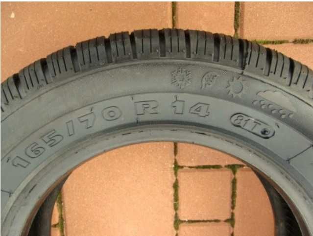 Opony wielosezonowe bieżnikowane nowe 165/70R14 całoroczne