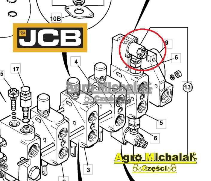 Cewka zawór wysuwu teleskopu JCB 530-70, 540, 70, 536-60, 532, 540-170