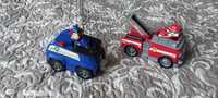 Dwa pojazdy Psi Patrol z figurka Marshall i Chase stan idealny