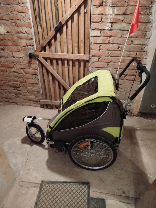 Przyczepa dziecięca KESSER® 2w1 (rowerowa + jogger)