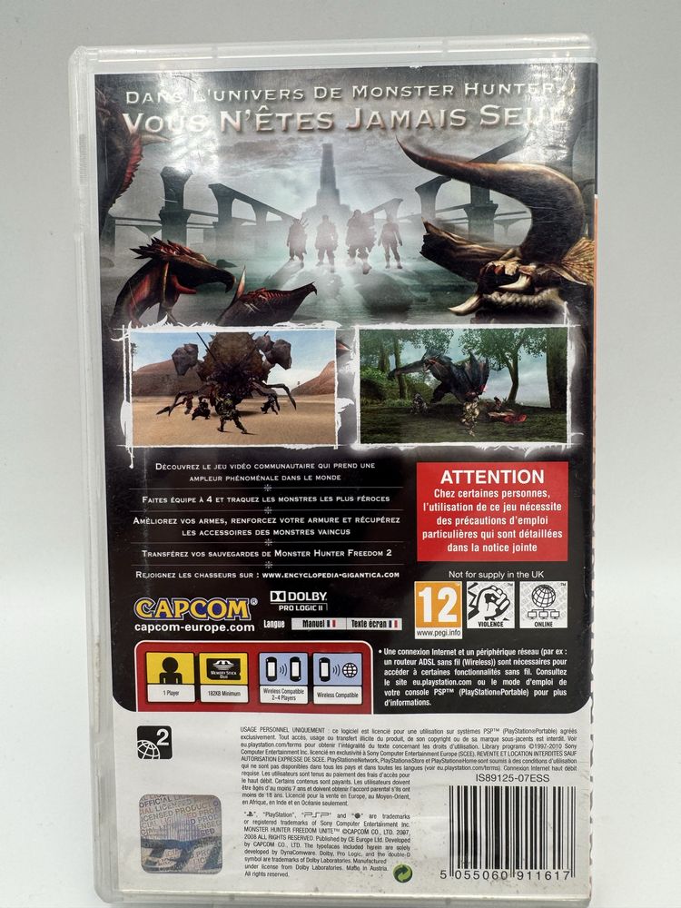 Monster Hunter Freedom Unite PSP Gwarancja