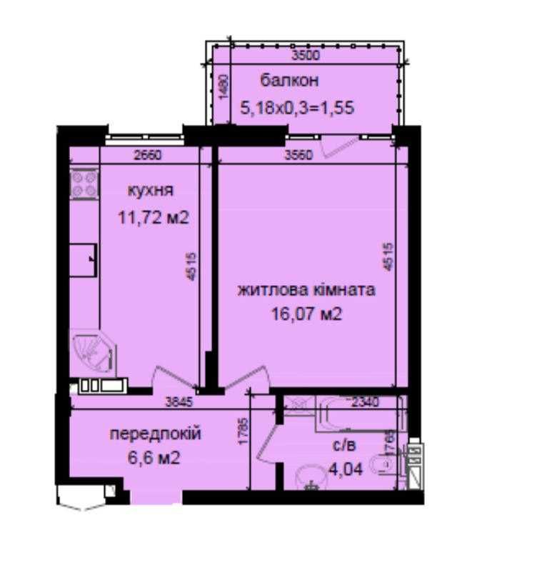 Продаж 1-кімн квартири по вул. Метрологічна 107