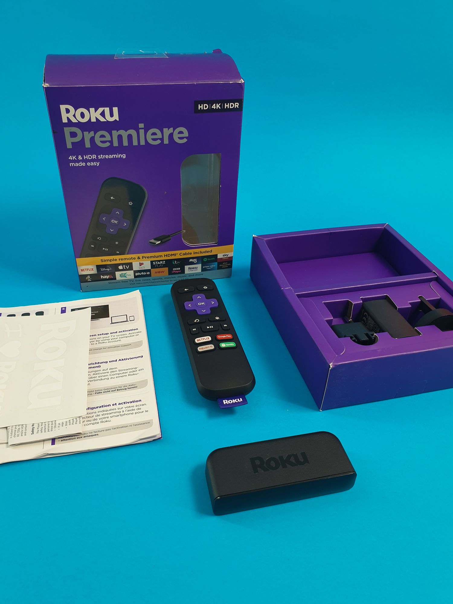 Roku Premiere 4K HDR odtwarzacz AirPlay Streaming Netflix HBO AppleTV