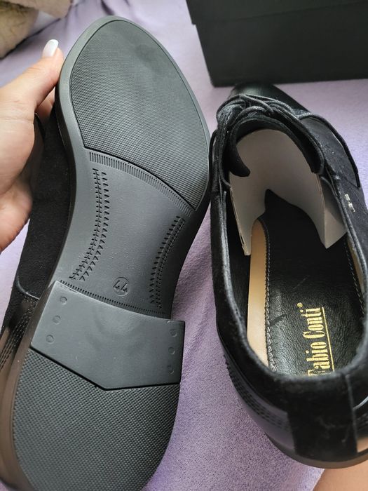 Чоловічі туфлі чорні замш