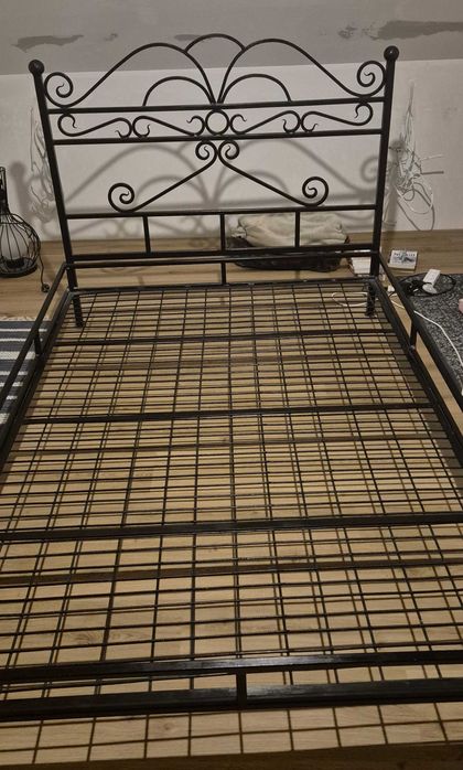 Łóżko metalowe kute o wym. 140x200 cm