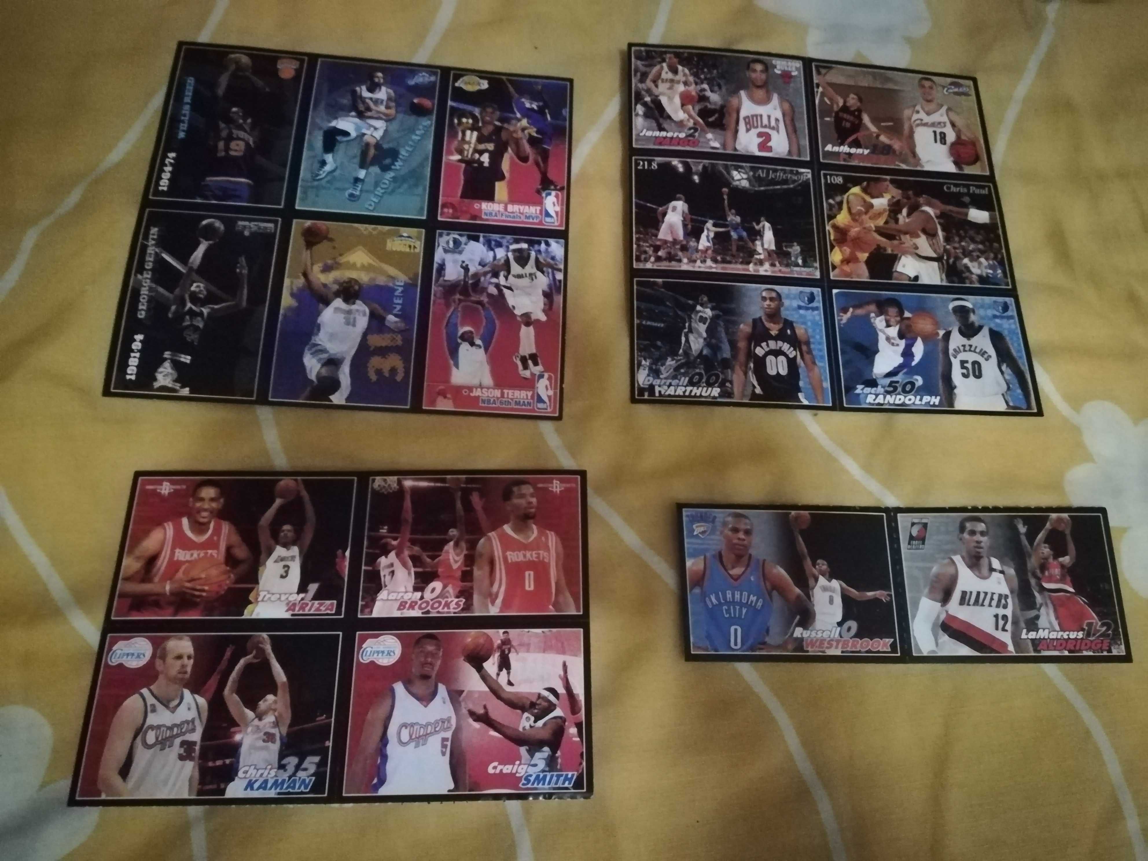 kolekcja naklejki nalepki koszykarze NBA koszykówka