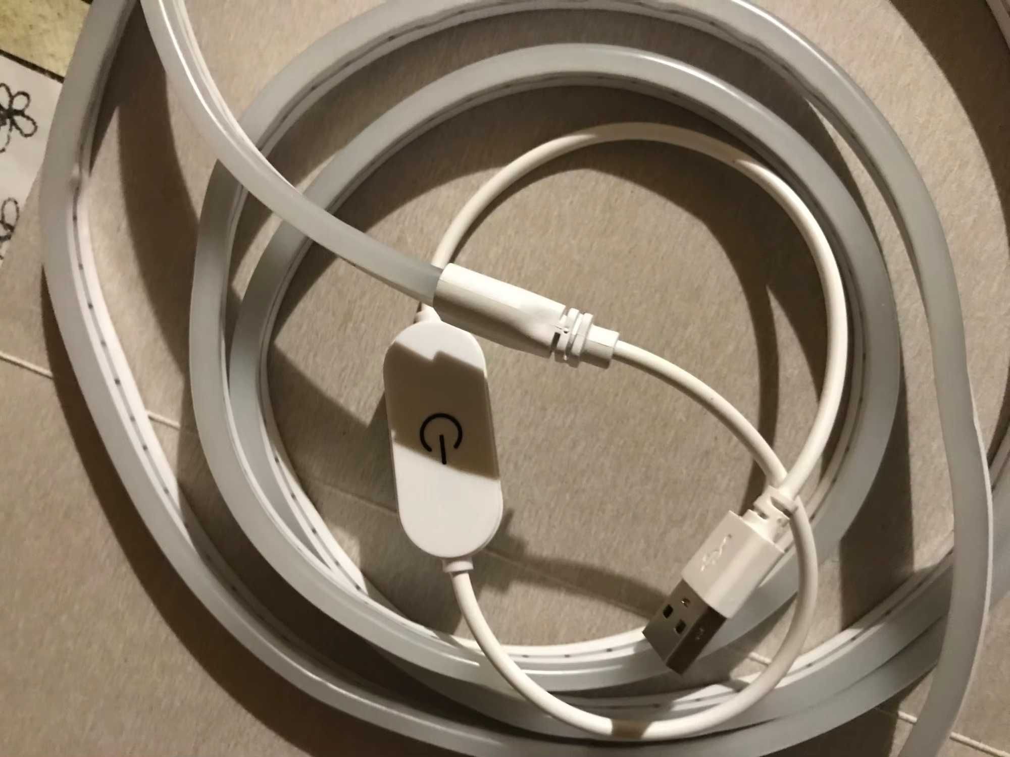 Светодиодная водонепроницаемая неоновая лента 5 В USB 3 м с диммером
