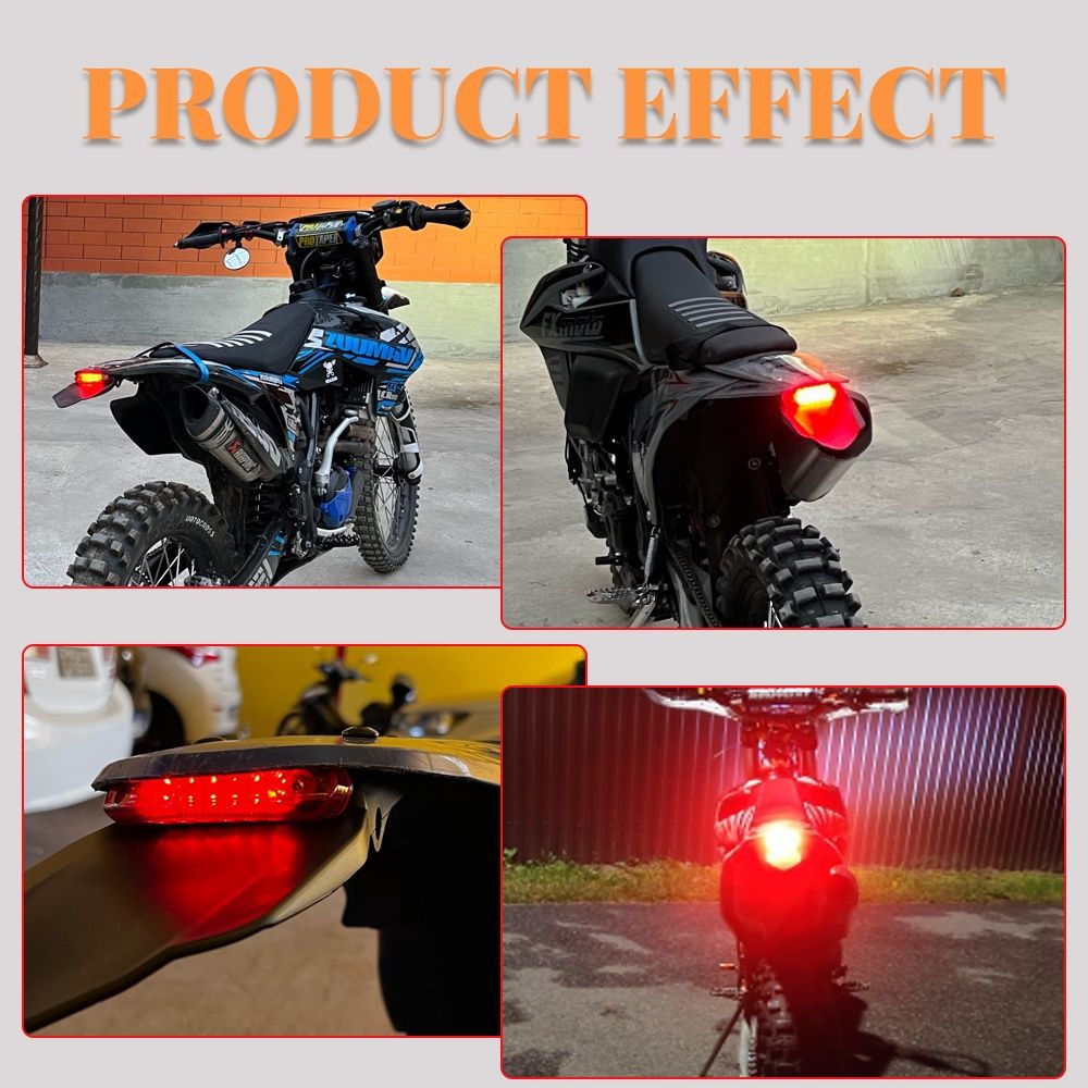 Suportes Matrícula enduro com luz | NOVOS