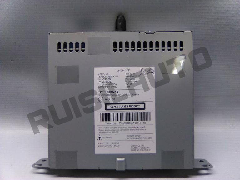 Leitor Cd 98055_93680-03 Peugeot 308 Ii [2013_2021] 1.6 Gti