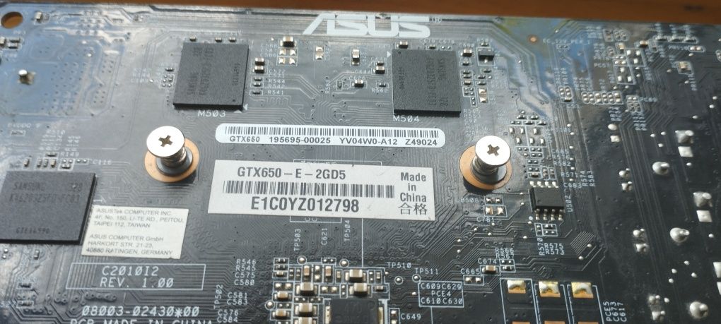 ASUS NVIDIA GeForce GTX 650 2gb ddr5