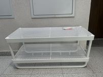 MACKAPÄR Wieszak na czapki i kurtki, biały, 78 cm