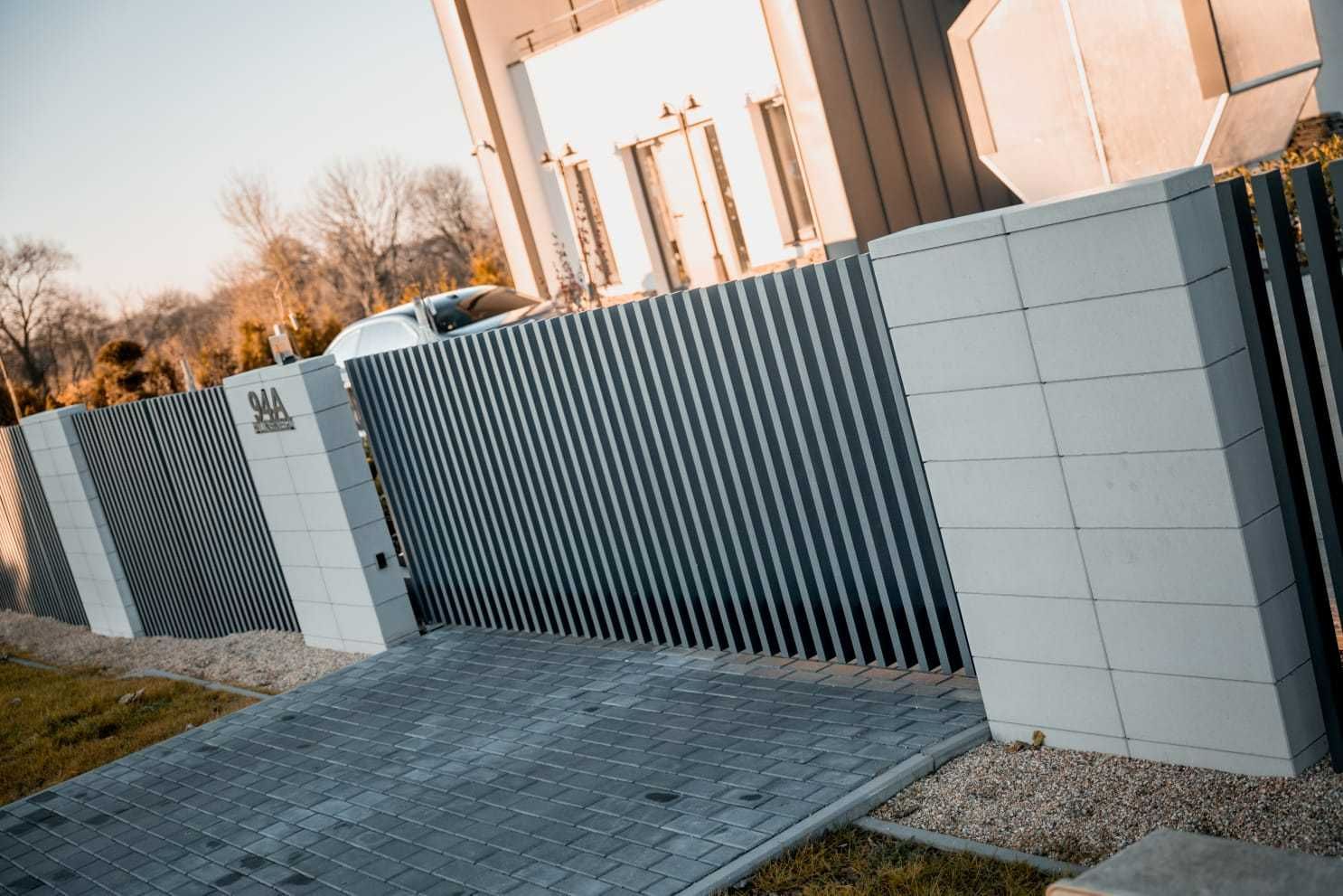 Ogrodzenie grzebieniowe płot nowoczesne ogrodzenie palisada pionowa