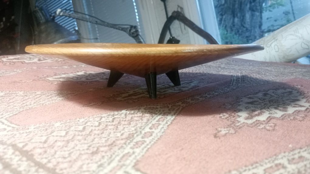 Patera drewniana era atomowa lata 60te
