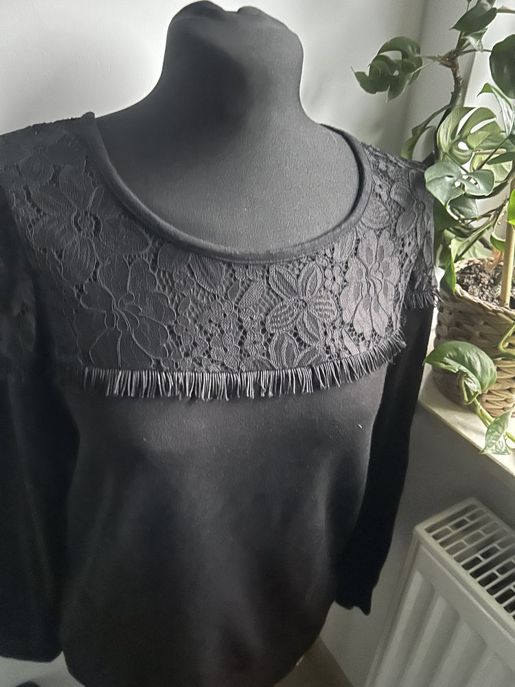 Bluza s/m cropp koronka
