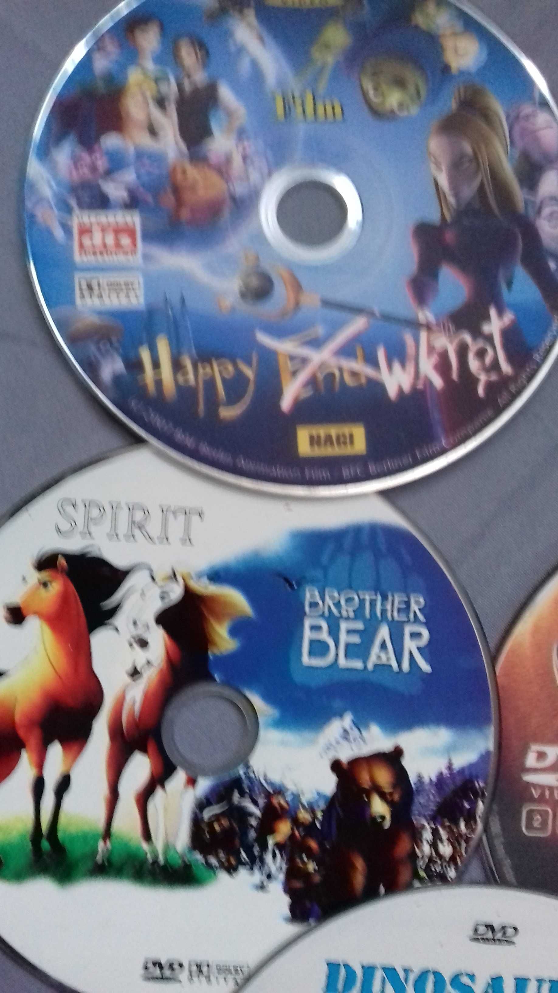 komplet bajek dvd , łowcy smoków., mustang, happy wkręt, z gratisem