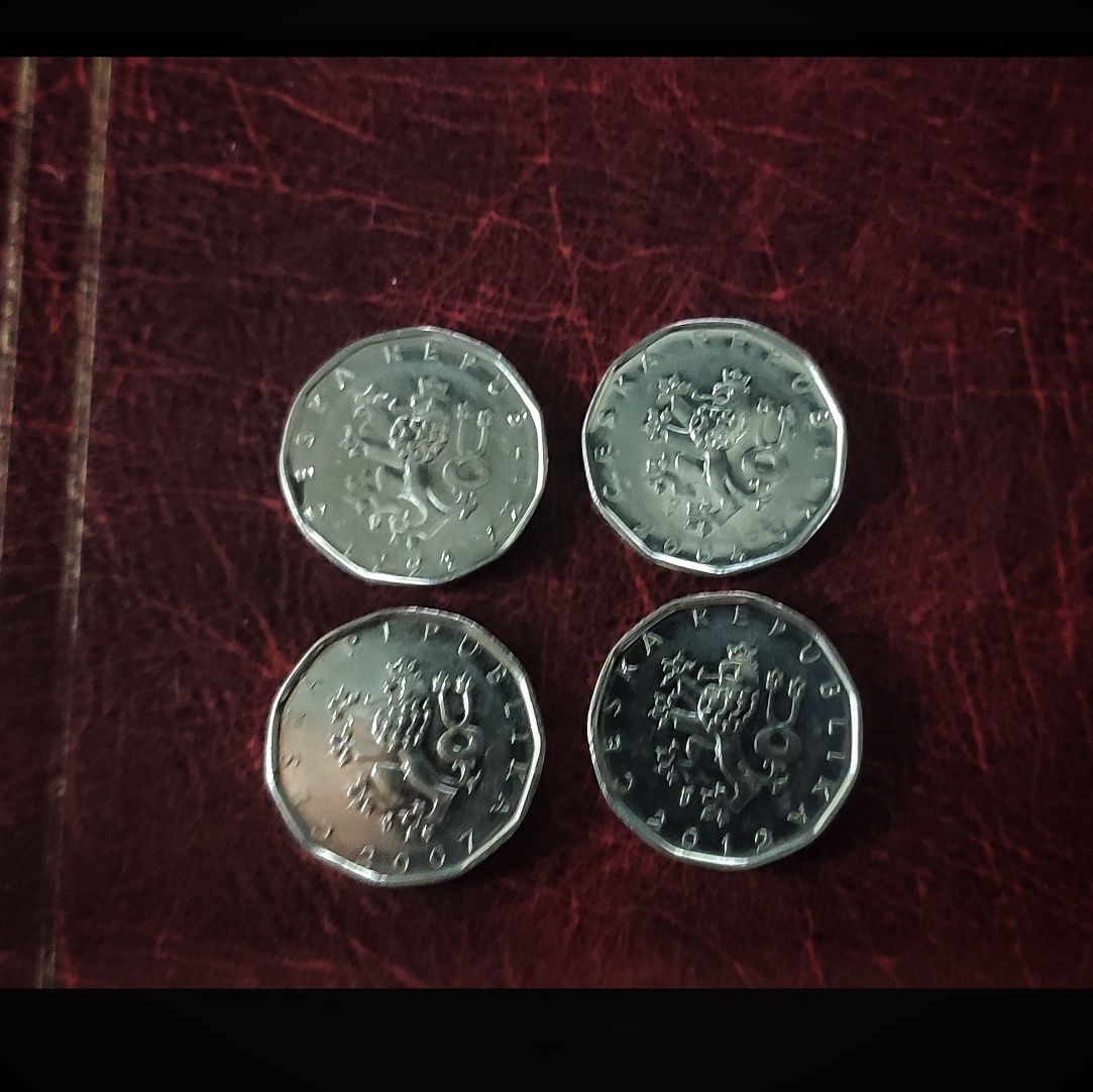 2 korony z 1994, 2004, 2007, 2012 - Czeska Republika