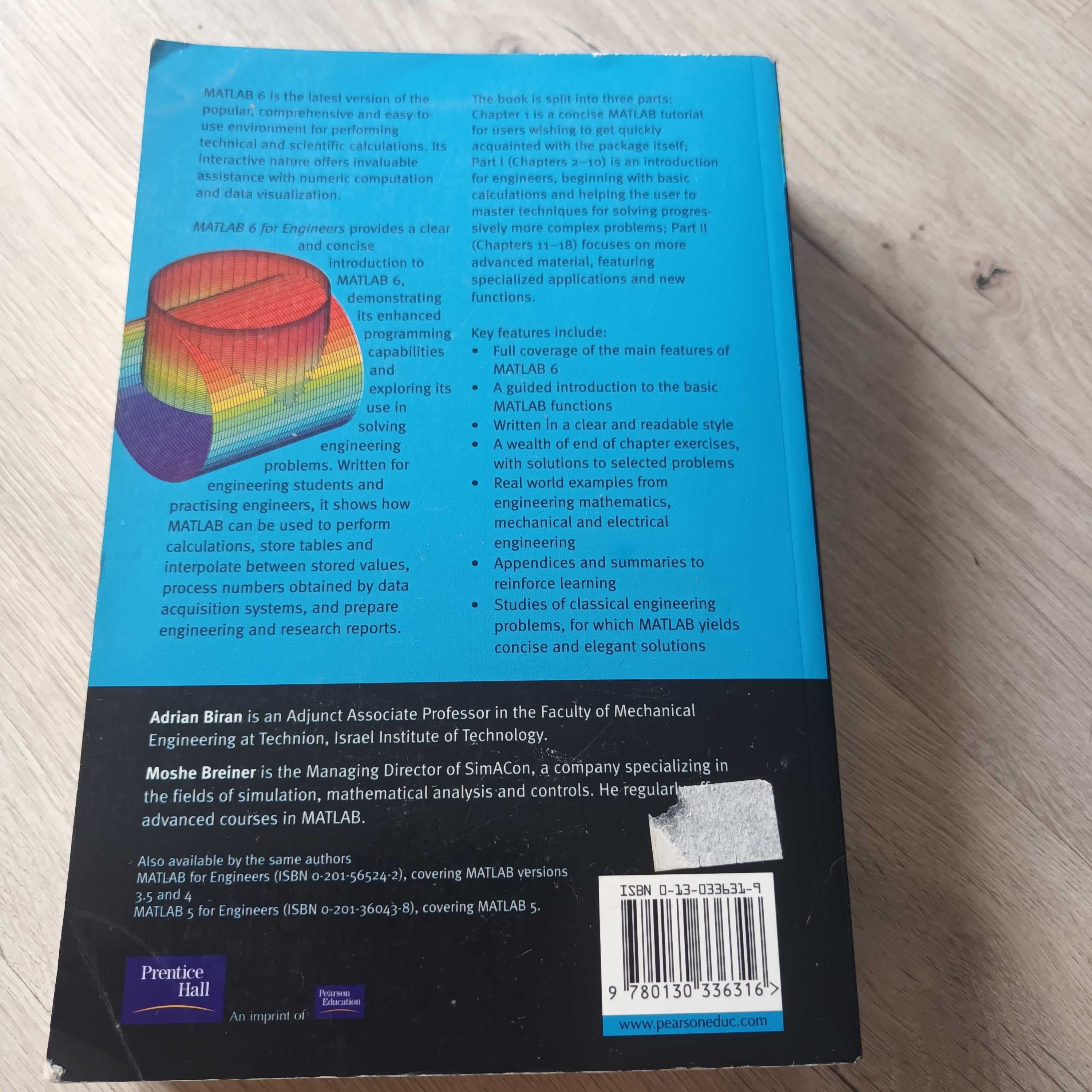 Matlab 6 for Engineers - Adrian Biran & Moshe Breiner