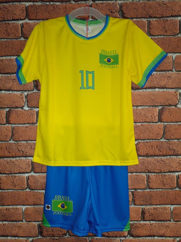 Strój piłkarski dziecięcy Brazylia Neymar Jr rozm. 128