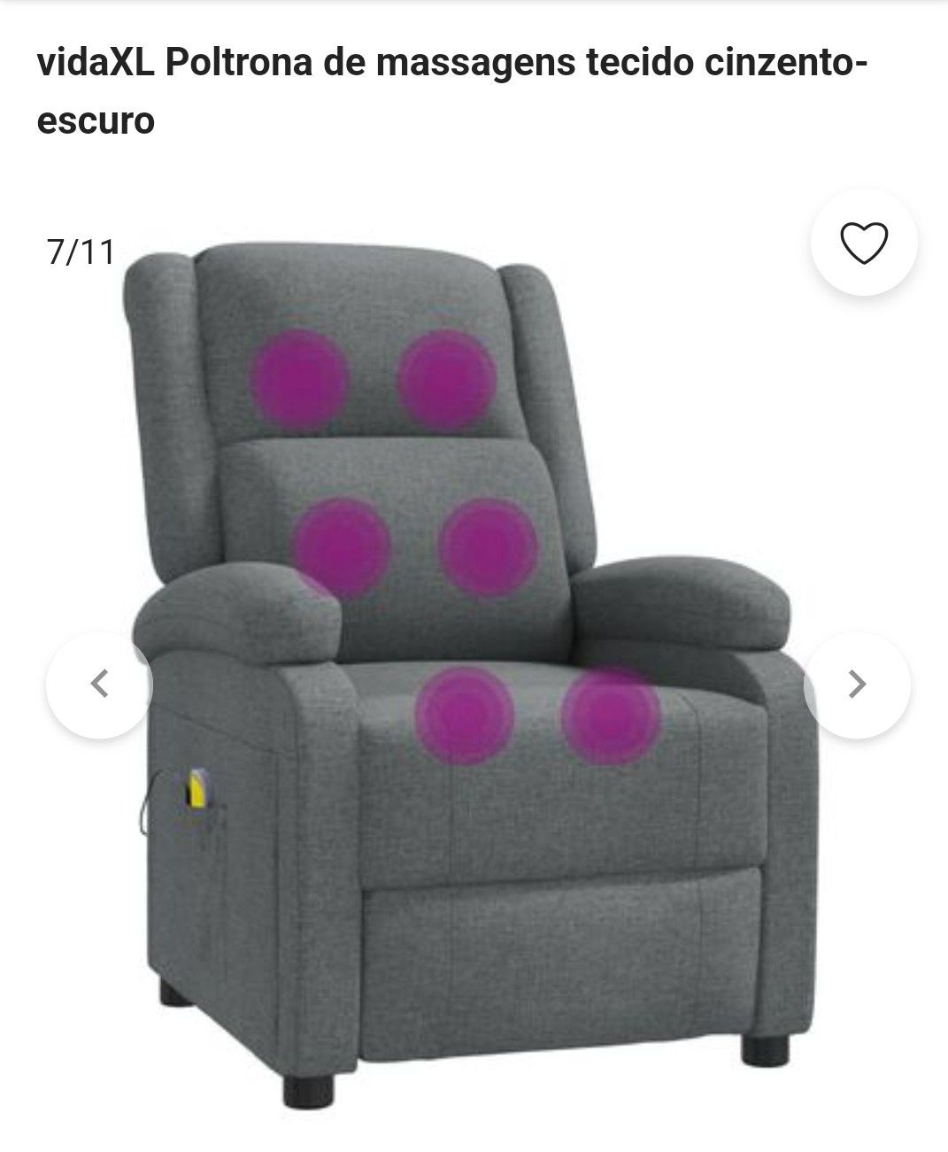 Cadeira de massagens 3 posições