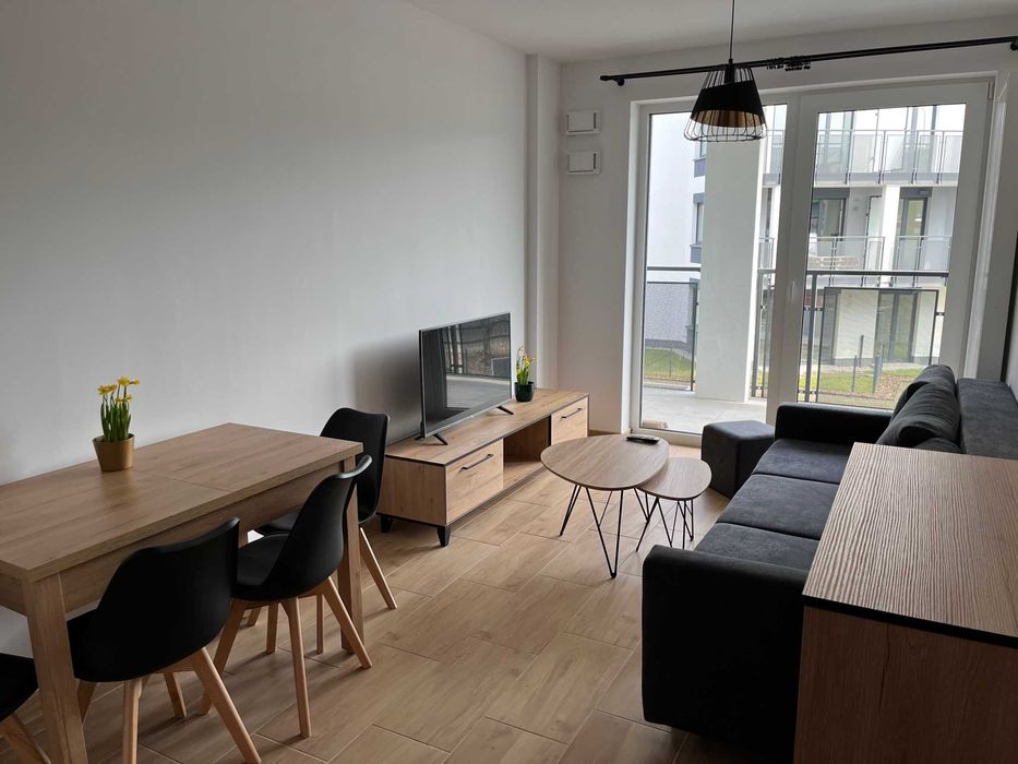 Nowe, umeblowane, 56 m2 + balkon, 3 pokoje, 30 min od Centrum
