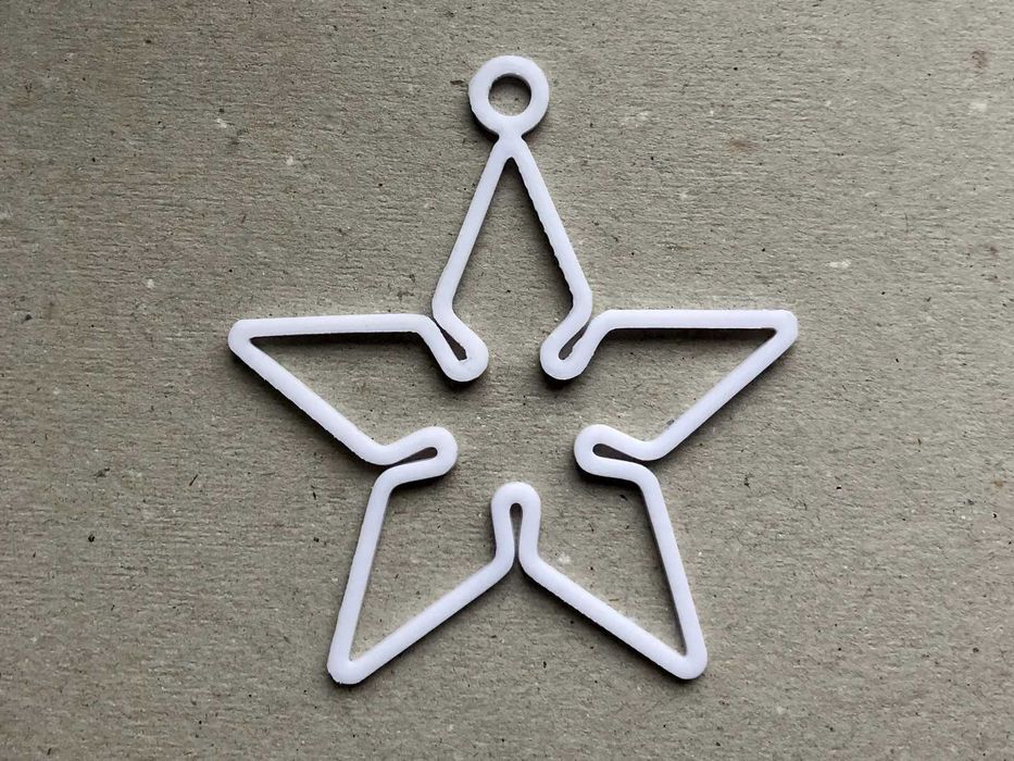 Zestaw ozdób świątecznych – gwiazdki, płatki śniegu, dzwonki i choinki