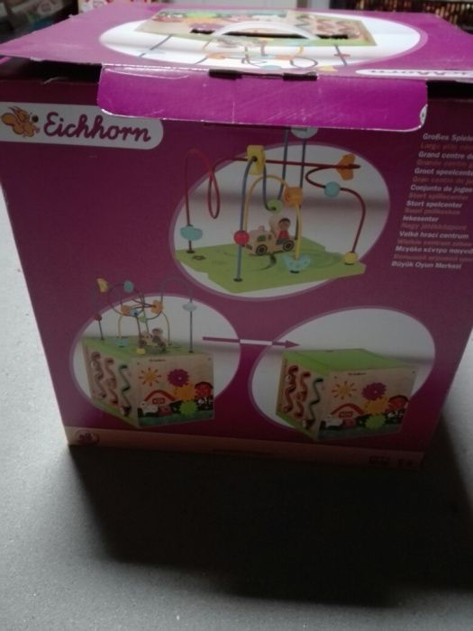 Kostka Edukacyjna Drewniana dla dzieci Eichhorn