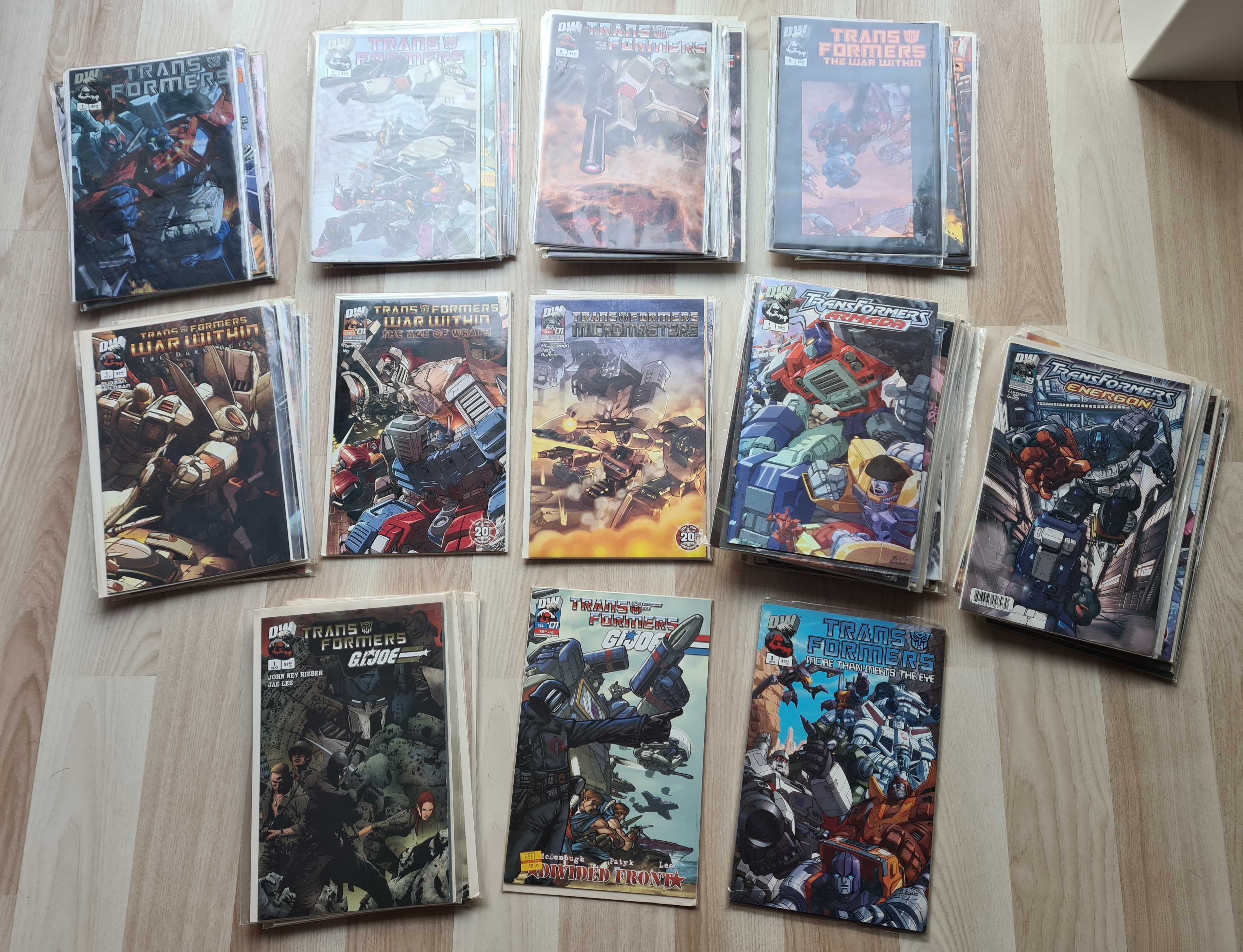 Transformers Komiksy Mega Kolekcja 220 sztuk Angielske Marvel DW