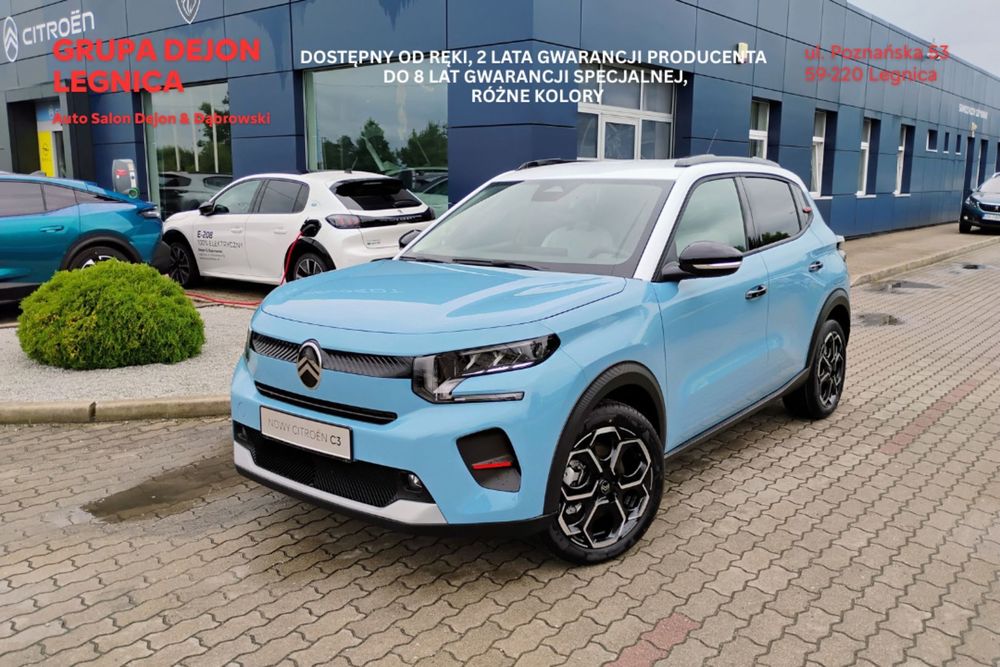 Citroën C3 Citroën E-C3 113KM MAX, od ręki! Polisa 1%