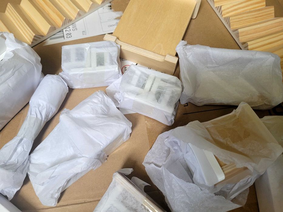 Mamabrum biały drewniany domek dla lalek