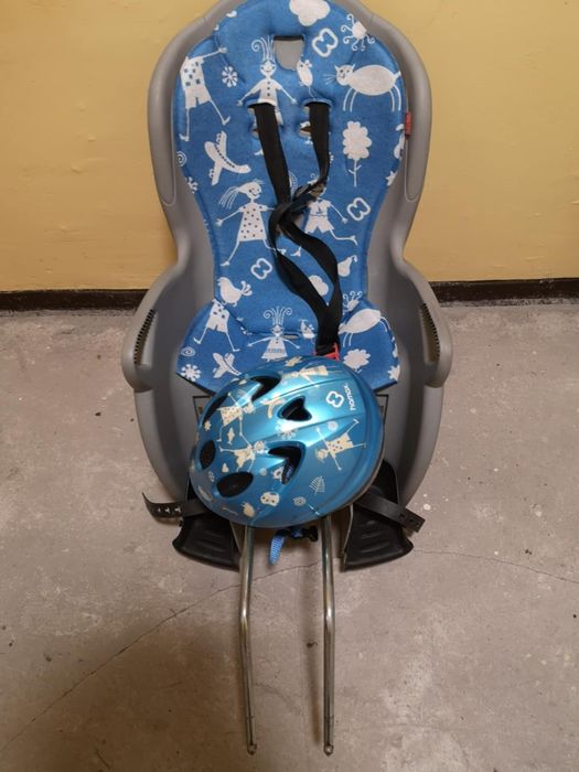 Hamax fotelik rowerowy w zestawie z kaskiem