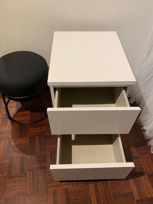 Cómoda c/2 gavetas, MALM 40x55 cm no