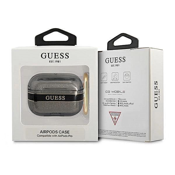 Etui Guess Strap Collection na AirPods Pro - czarne