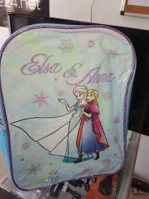 Mochila Frozen Elsa e Anna 38 cm NOVAS