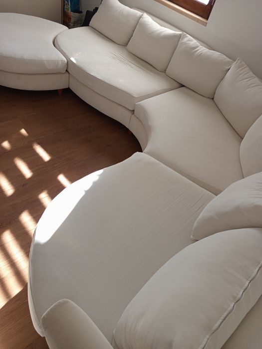 Sofá 6-8 lugares com chaise