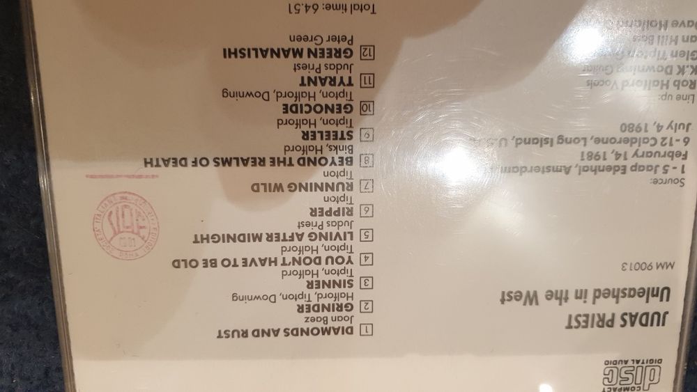 CD Audio / Компакт Диски / ФИРМЕННЫЕ (progressive, rock, metal)