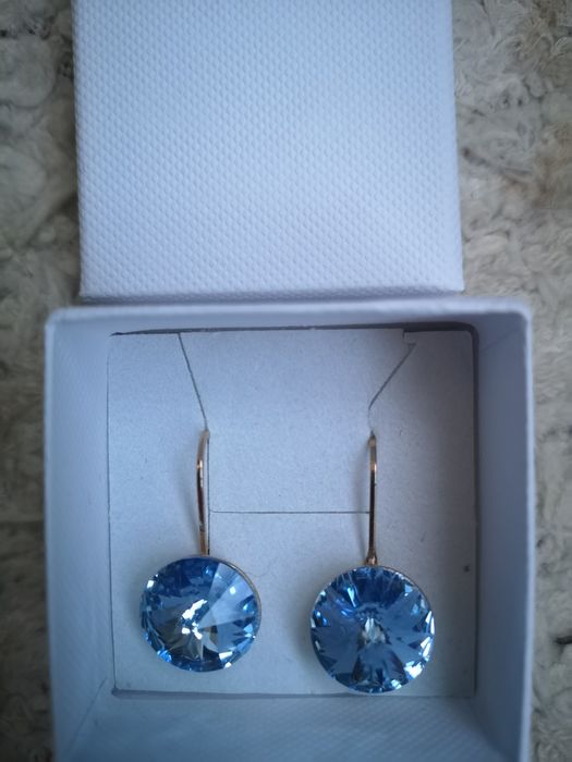 Kryształki Swarovski rivioli kolczyki