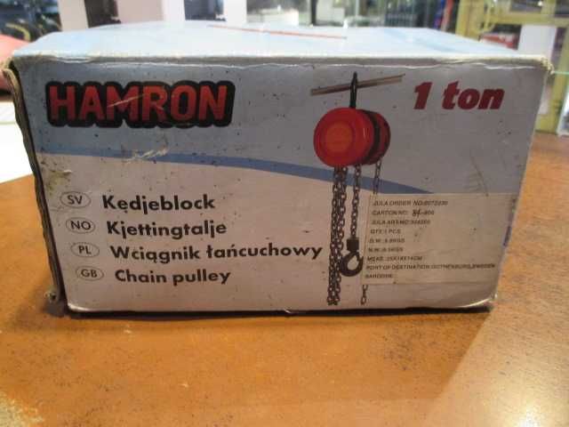 Hamron Wciągnik Łańcuchowy 1T NOWY Tanio