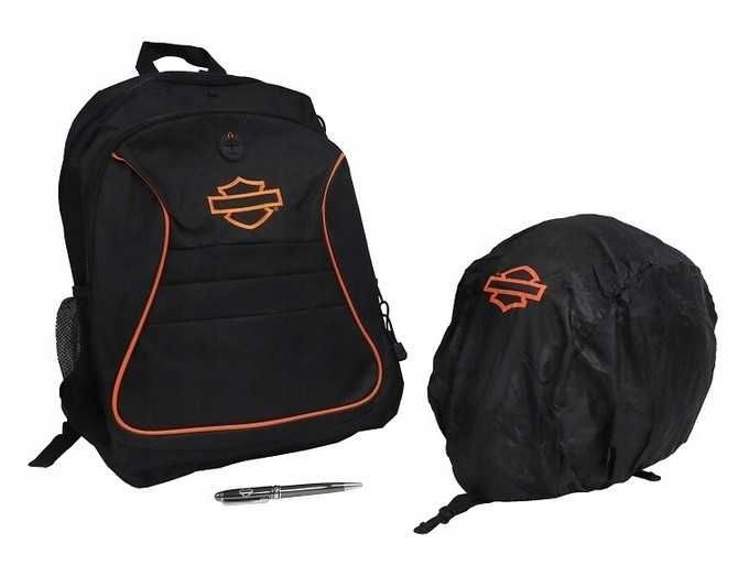 Plecak z pokrowcem Harley Davidson Logo ORANGE BLACK Oryginał