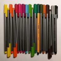 18 canetas fineliner (lineart) | 17 staedtler e 1 stabilo
