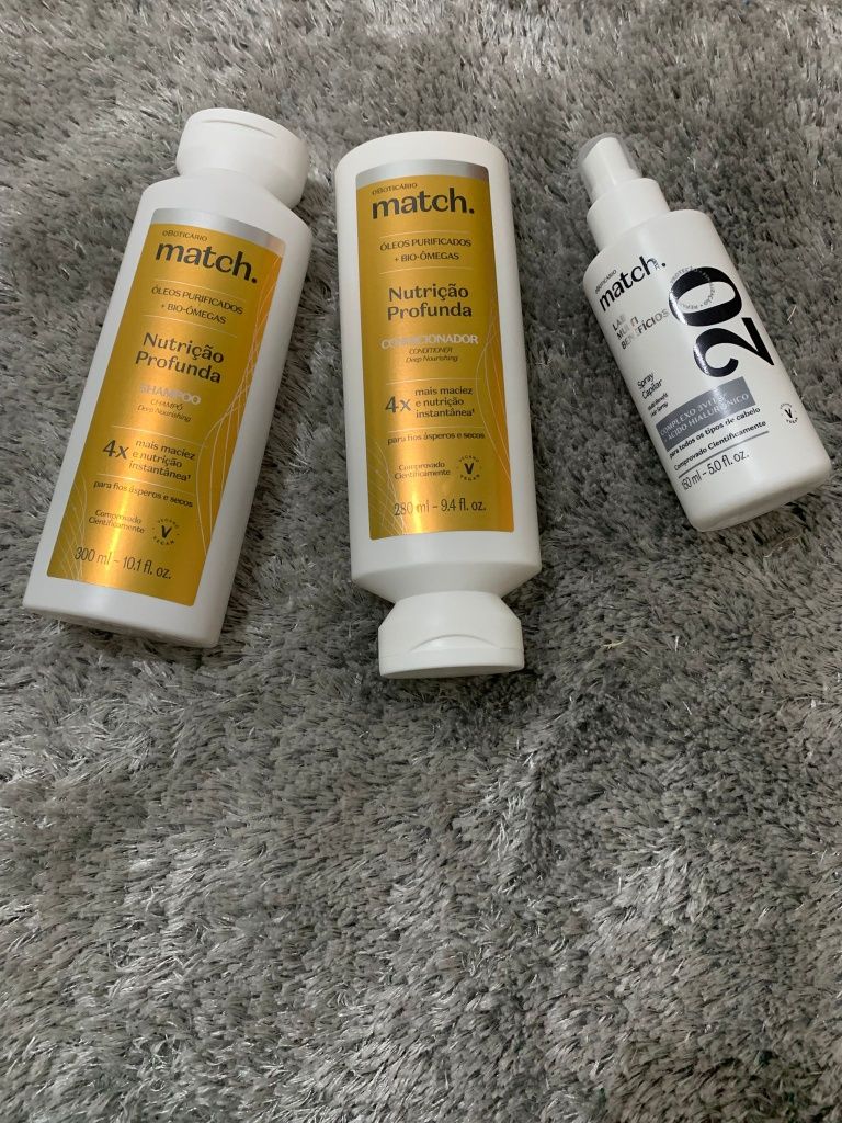 Kit cuidados para cabelos ásperos e secos