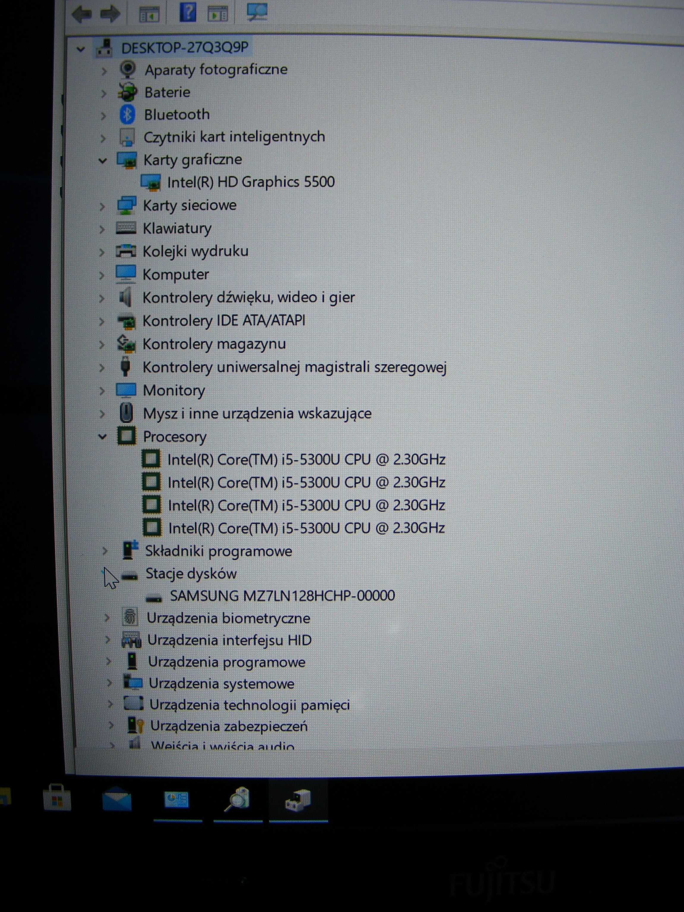 Fujitsu U745 i5 8GB DDR3 SSD cienki, lekki