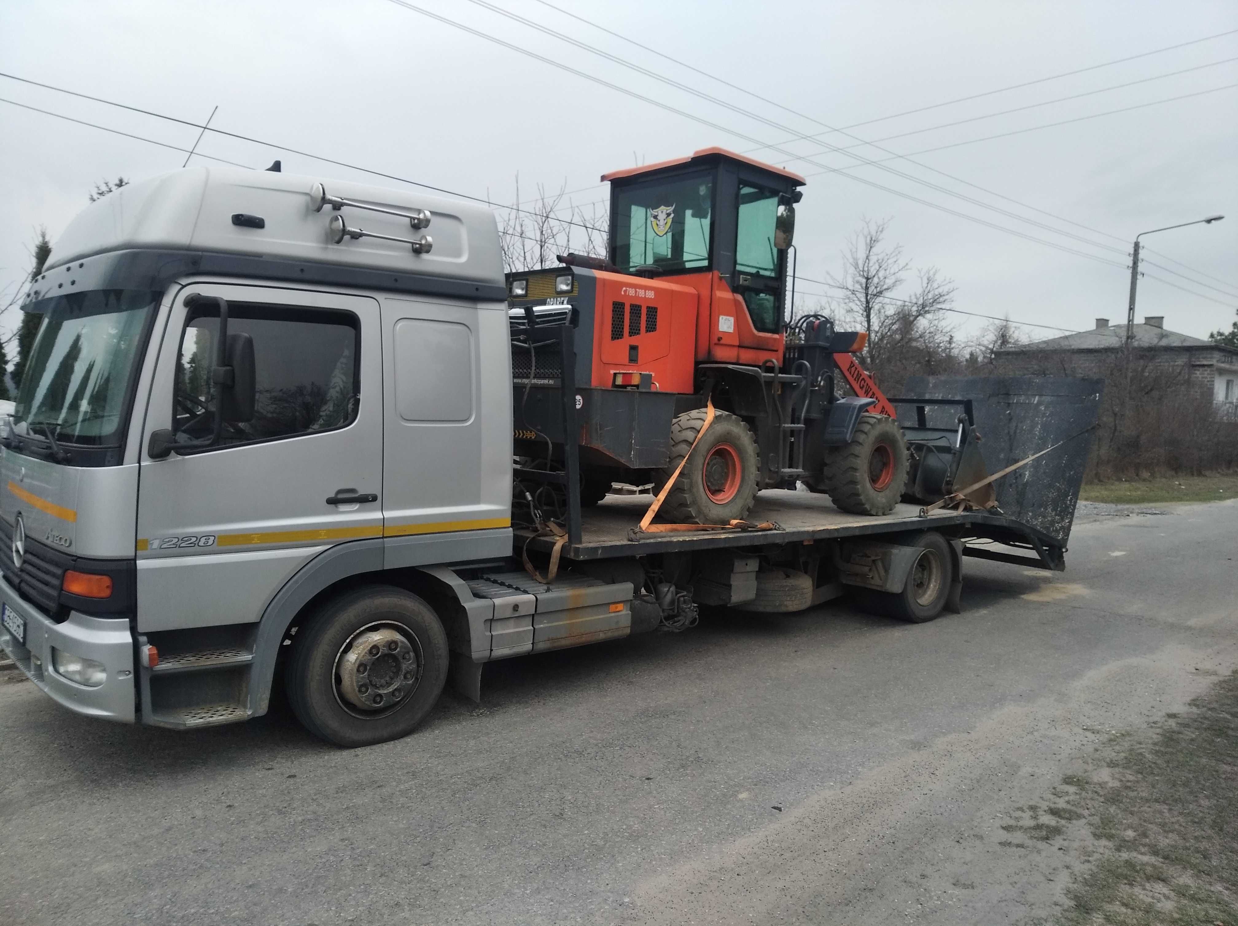 pomoc drogowa laweta  transport pojazdów maszyn rolniczych budowlanych