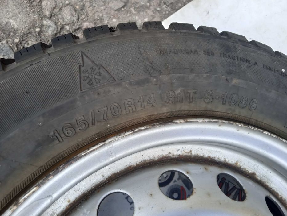 Резина Гума 165/70 R14 Диски ЕТ 37 5 1/2JxH2 4*98 Fiat Doblo Добло