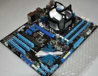 Płyta główna ASUS P7P55D procesor i5 760 
układ chłodzenia od ALPINE.